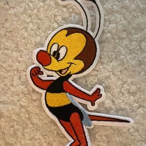 Cheerful Bee Embroidered Patch